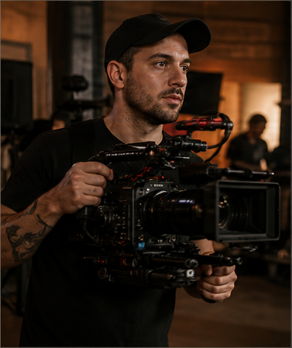 Camera operator on set